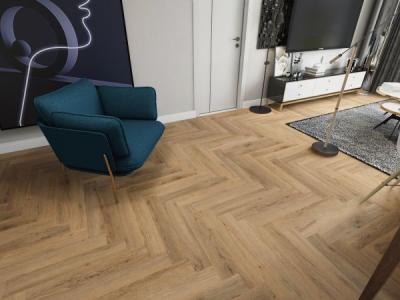 Revestimento impermeável de Lvt Spc da textura de madeira para o espaço residencial
