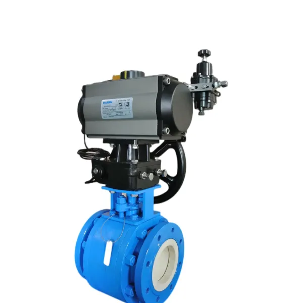Pneumatic Rack and Pinion Actuator with 70NM Output Torque Corrosion Resistant and Namur Connection