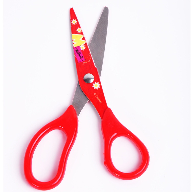 Creative stationary wholesale multifunction utility OEM 5 inch children safety cartoon scissors
