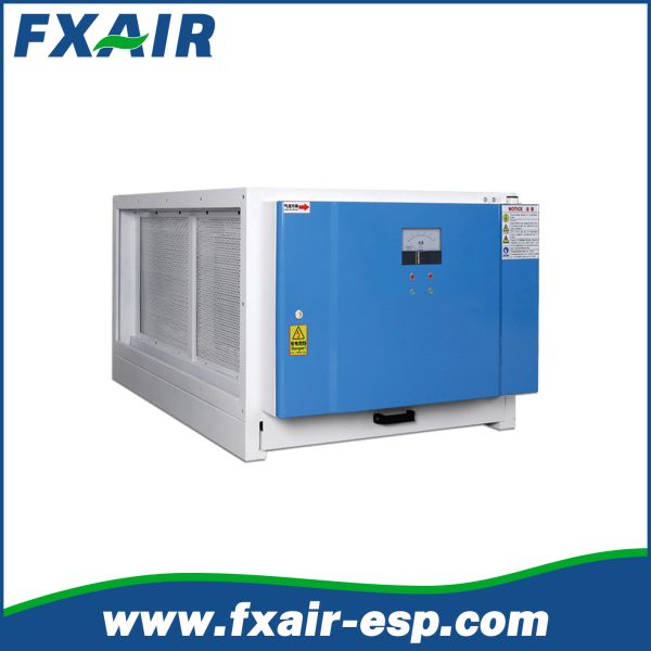 Cooking Oil Mist Eliminator For Restaurant Kitchen Ventilation ESP Air Filter 98% Commercial Kitchen Oil Mist Collector Electrostatic Precipitator High Efficiency ESP Filter for Hotel Kitchen Grease