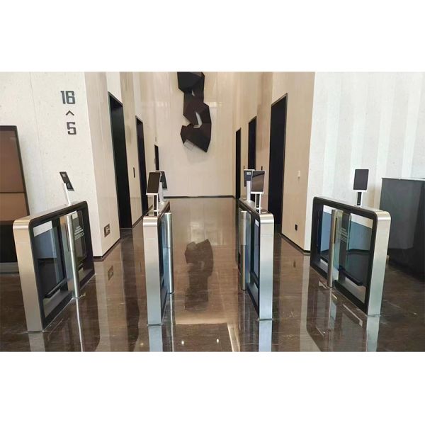 Square Optical Barrier Turnstiles Anti Tailgating With Rs485/TCP/IP Communication