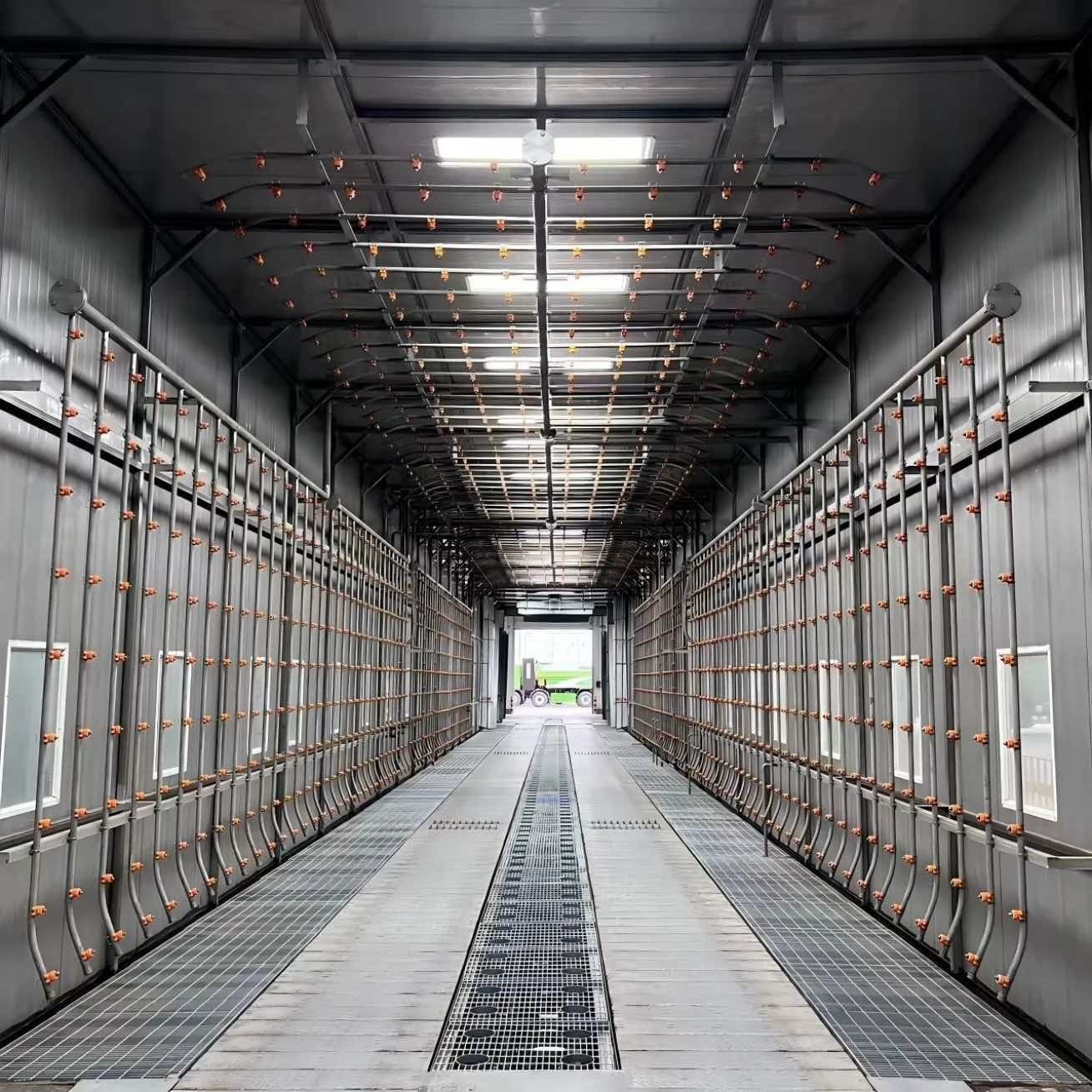 Automated High-Pressure Wash Tunnel | Industrial Vehicle Wash & Pre-Treatment System