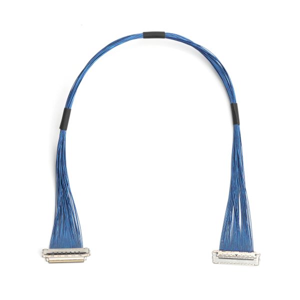 40-Pin 0.4mm Pitch Micro-Coaxial Cable Assembly, 40AWG Shielded, 50Ω