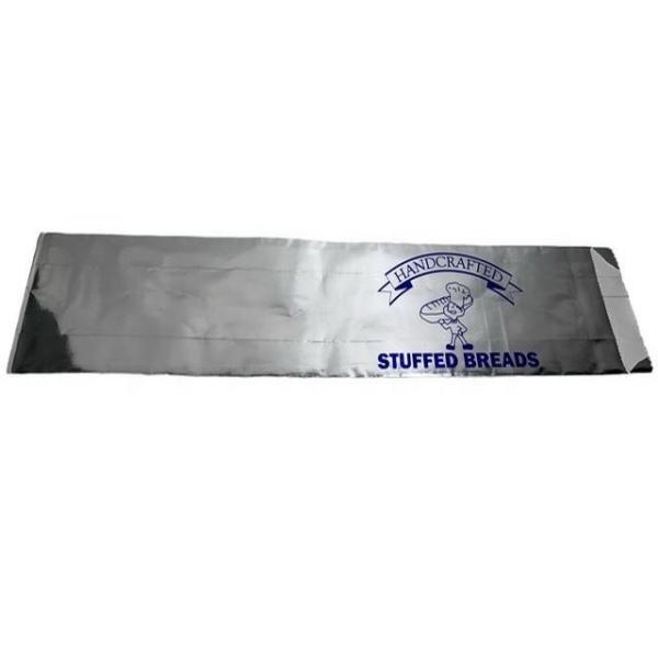 Aluminum Foiled Line PE Coated White Kraft Paper Bag Chicken Packaging Bags Aluminum Foil Bag