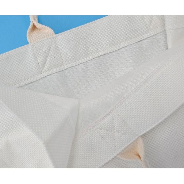 White Linen Dye Sublimation Tote Bags Custom Sublimation Beach Bags