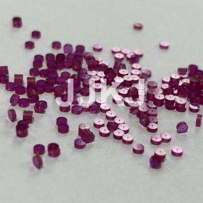 Al2O3 Micro rubí sintético Lavadora de rubis Mohs 9 Rubí com bocal inclinado