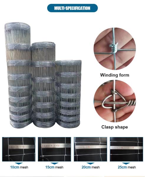 Hot Sale China Manufacture Quality Galvanized Horse Sheep Wire Cheap Cattle Field Fencing Livestock Wire Grassland Fence