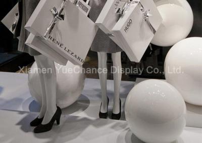 Modern Design Shop Display Christmas Decorations Handmade Pure White Resin Balls
