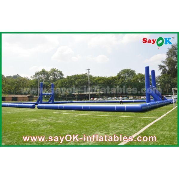 Gigante inflable de los juegos del fútbol fuera del fútbol de la lona del PVC/del estándar inflables del CE de la corte de campo de fútbol