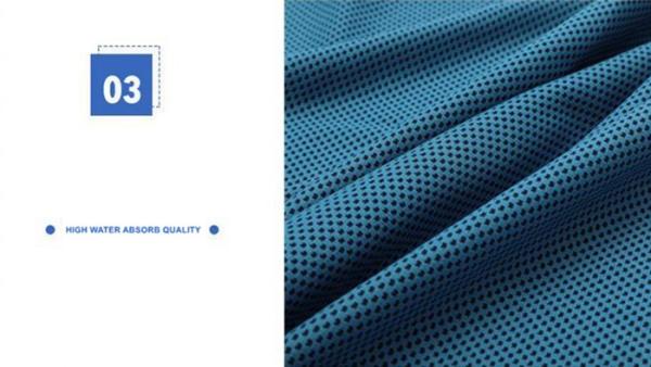 160gm 100 % Microfibre pour le refroidissement sportif