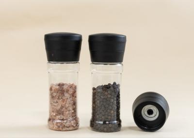 Sustainable Use Refillable Salt And Pepper Plastic Grinders with Ceramic Core
