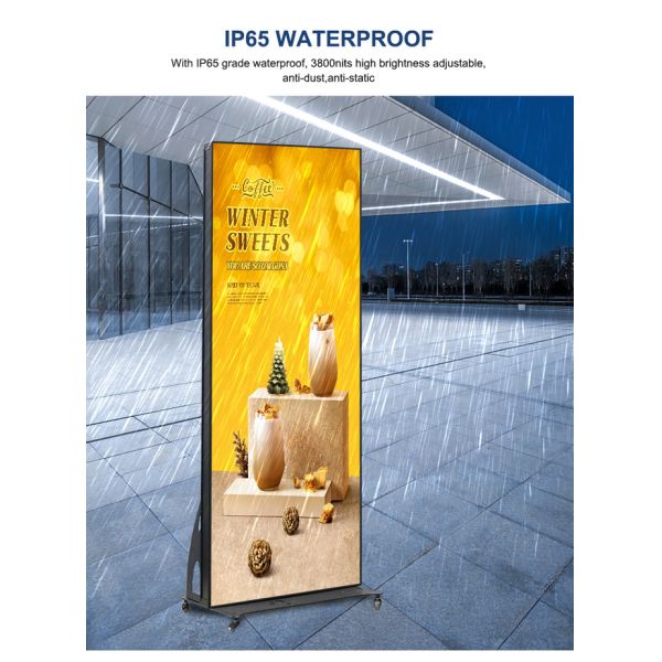 Flooring Standing Move Smart Digital Video Advertising Screen Outdoor P2.5