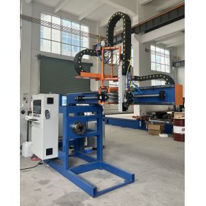 350mm 2000mm Light Pole Door Cutting Machine 360 Degree