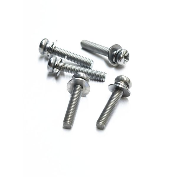 SEMS Carbon Steel Machine Screws Zinc Nickel Alloy Stainless Steel Original Color M4X16