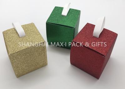 Red Silver Gold Xmas Gift Boxes Tiny / Huge Decorative Hanging String Included