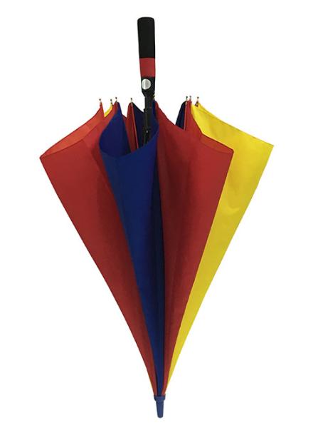 130cm 190T Pongee Rainbow Color Umbrella With Fiberglass Ribs
