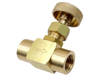 Válvula de agulha de bronze do gás do propano do NPT do WOG 1/4 de JIS 600Psi