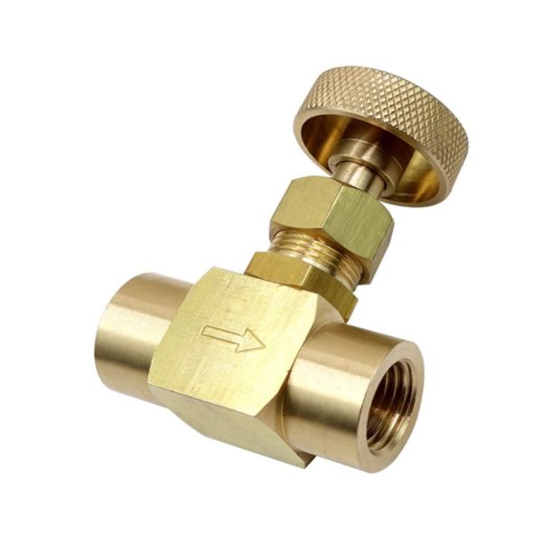 JIS 600Psi WOG 1/4 NPT Propane Gas Brass Needle Valve