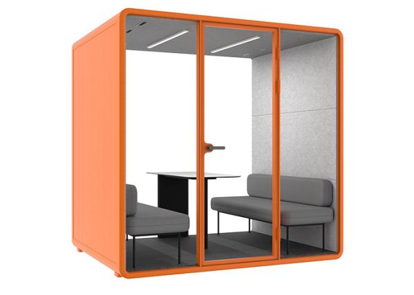 excelente tecnologia de produção cutsomized cabines de reunião de tamanho de escritório com ar condicionado caixa móvel acústica interior