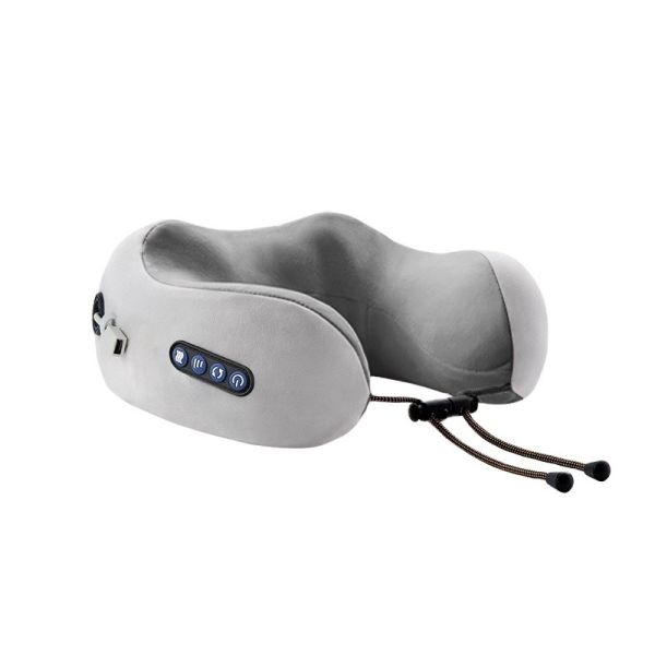 5V Neck Massager Pillow Memory Foam Travel Neck Support Heat Pillow for Traveling