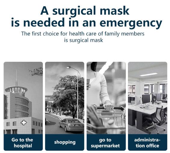 Anti - Mist Hypoallergenic Surgical Face Masks , Nurse Surgical Mask Eco