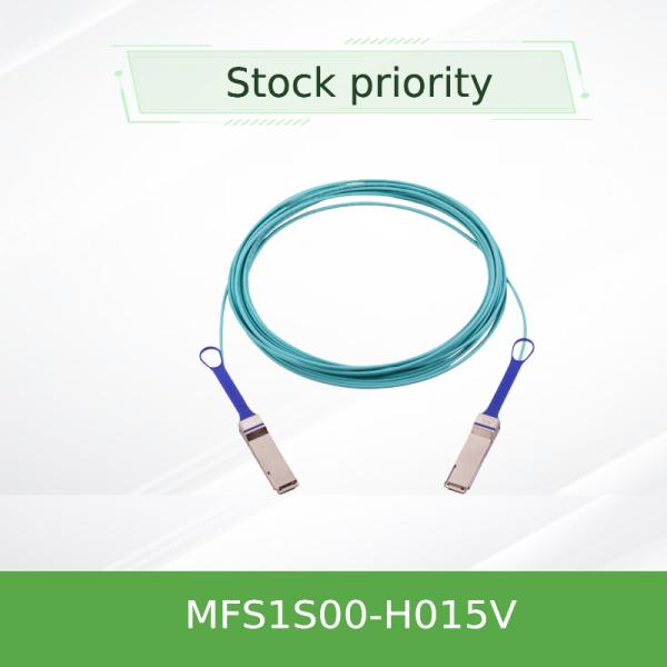 NVIDIA MFS1S00-H015V 200Gb/s Cable óptico activo QSFP56 - 15m AOC de alcance extendido para HDR InfiniBand y 200GbE
