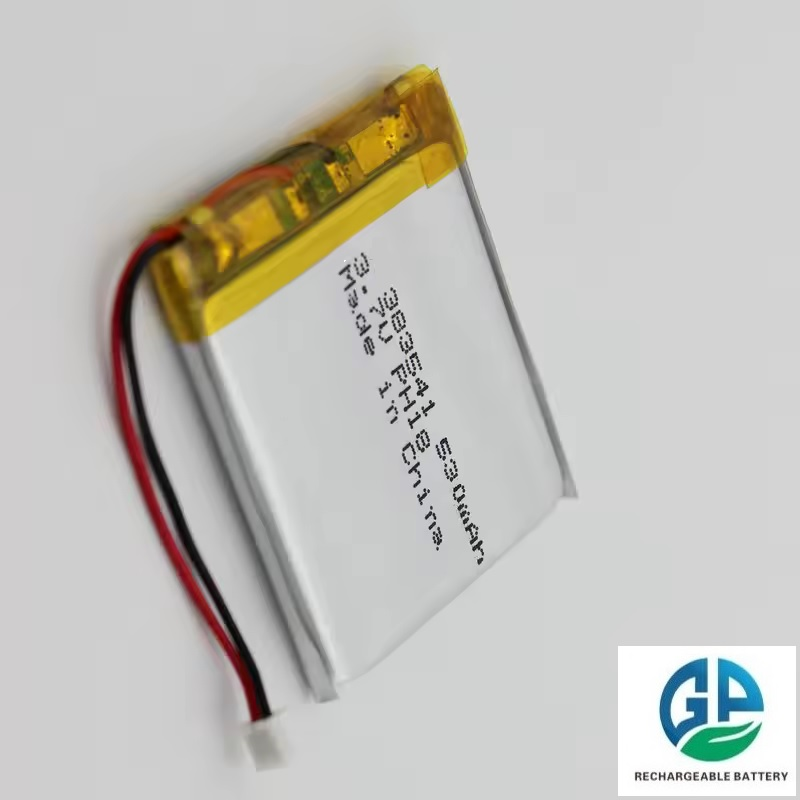 High Discharge Rate Battery 383541 3.8mm 3.7V 530mAh Li-Ion Battery Pack Rechargeable High Capacity LiPo Battery Cells