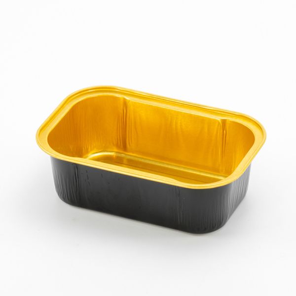NO Logo Printing Eco-friendly Baking Insulation Tray Box with Lids Aluminum Foil Pans