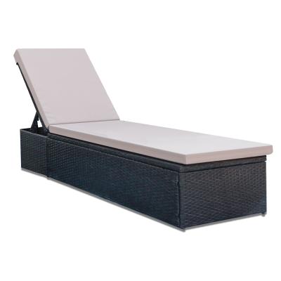Outdoor Beach Swimming Pool Folding Lounge Chair Sunbed Plastic Customized Sun