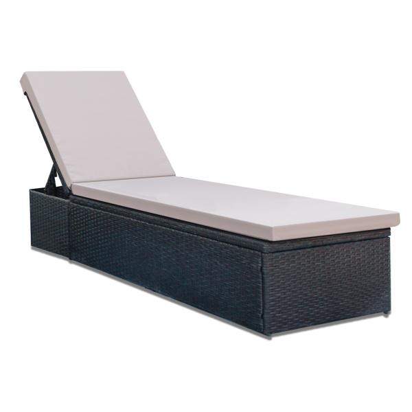 Outdoor Beach Swimming Pool Folding Lounge Chair Sunbed Plastic Customized Sun Modern Furniture Color Feature Weight Eco Origin