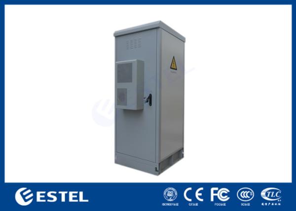 42U Air Conditioner Type Outdoor Telecom Cabinet / Double Wall Heat Insulated Communication Enclosure