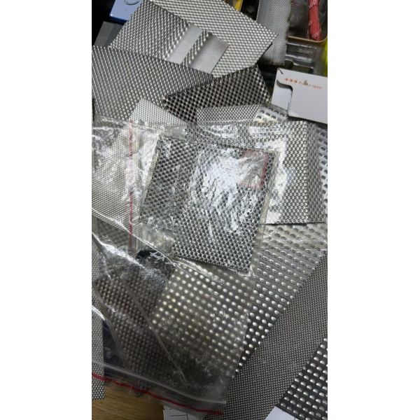 Acero suave de malla de alambre perforada de trabajo pesado