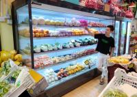 refrigerador aberto da exposição do leite das bebidas de Multideck do congelador comercial de baixo nível de ruído da exposição 3600W para a loja