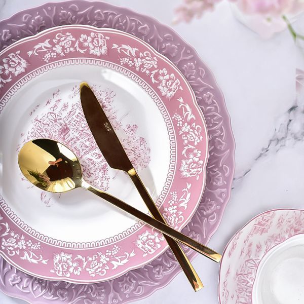 Керамический набор посуды для праздника Ид аль-Фитр Порцеланные тарелки и посуда для одного человека