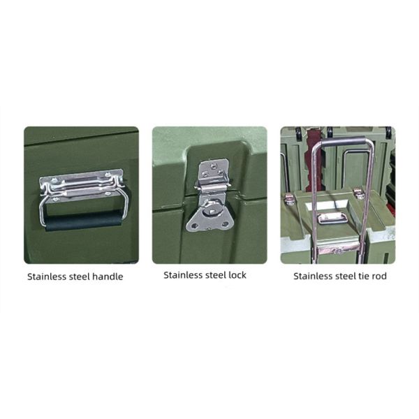 LLDPE Foldable Military Camping Gear Box Rotomolded Waterproof