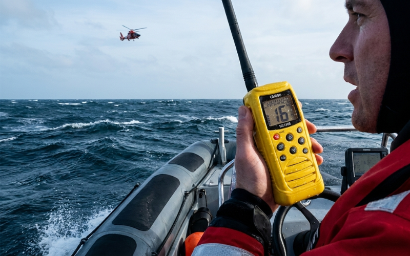 Portable GMDSS Survival Craft VHF Radiotelephone Emergency Marine Communication Device