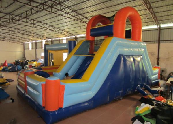 Indoor Playground Inflatable Fun City 0.55mm Pvc Tarpaulin Safe Nontoxic Customized