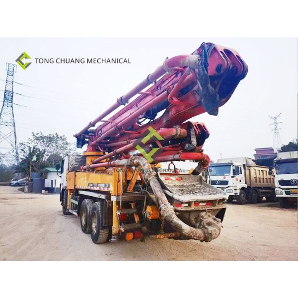 2014 Sany Heavy Industry 38 Meters Mercedes Benz Second Hand Concrete Pump Truck