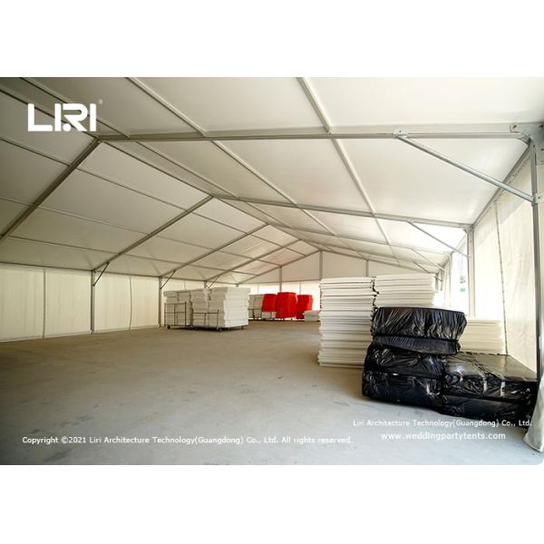 20m Width Industrial Warehouse Tent With Translucent Sidewall Natural Light Inside