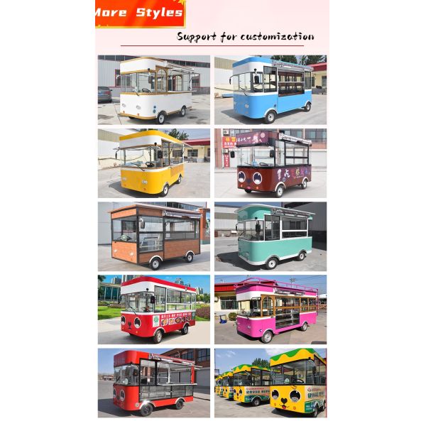 Customized Mobile Food Vending Trailer Multifunctional Fruit and Vegetables Vehicle