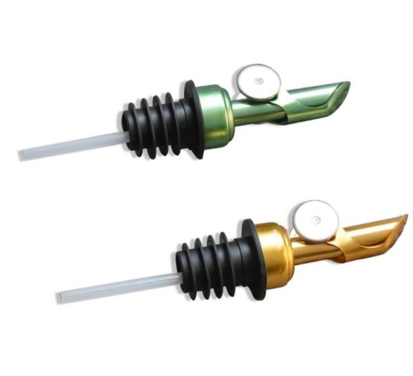 2022 Amazon Hot Sell 12cm Weighted Oil Pourer, 4 Colors Available Siver/Gold/Red/Green