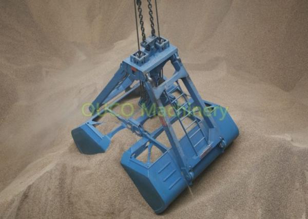 Double Clamshell Grab Bucket , Scrap Metal Monorail Clamshell Bucket Durable