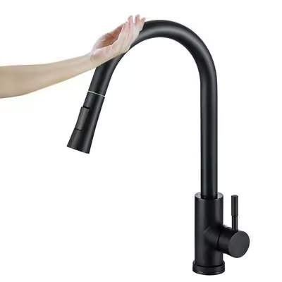 Stainless Steel Touch Kitchen Faucet by Lizhen Automatic Sensing Pull-Out Nozzle