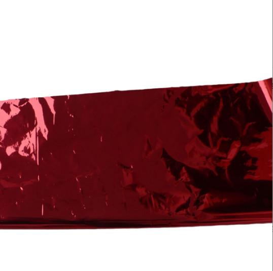 Película metalizada de ouro cor vermelha Película metalizada de laminagem térmica para animais de estimação para laminagem de papel