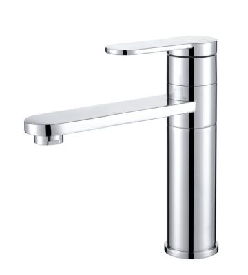 brass single-hole basin mixer,bathroom faucet,chrome finished,bathroom accessories
