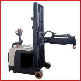 Outdoor Work Electric Pallet Truck Stand Up Rated Load 1.5 Ton
