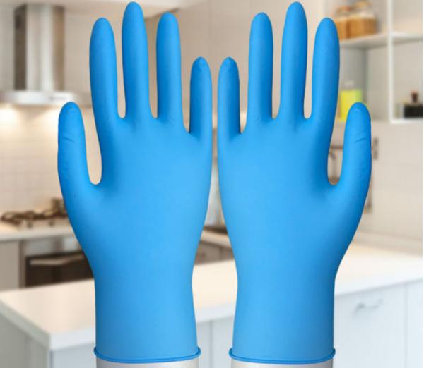 Oil Resistant Disposable Nitrile Gloves Powder Free 3 Year Shelf Life