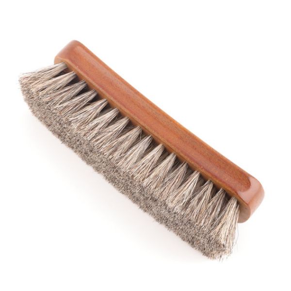 Shoe Cleaner 100% Natural Wooden Horsehair Shine Shoe Brush Clothing Brush