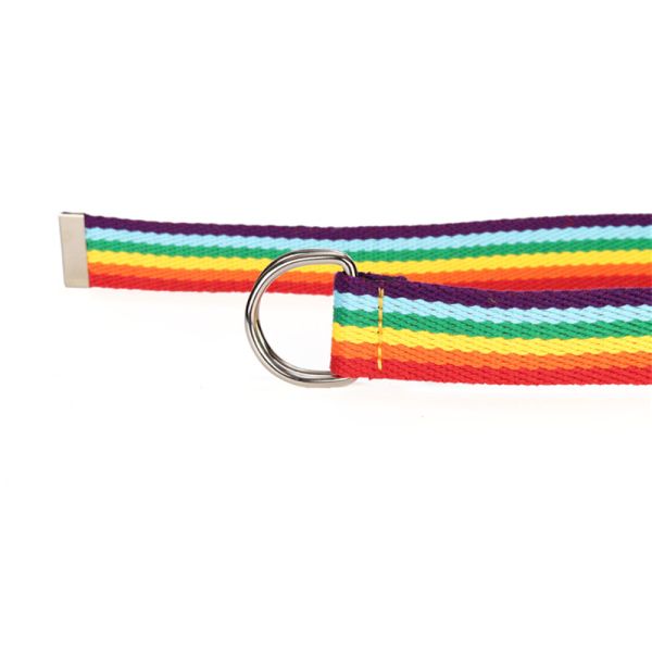 Correa de nylon del deber de la correa los 3cm de la tela elástica del estiramiento del arco iris