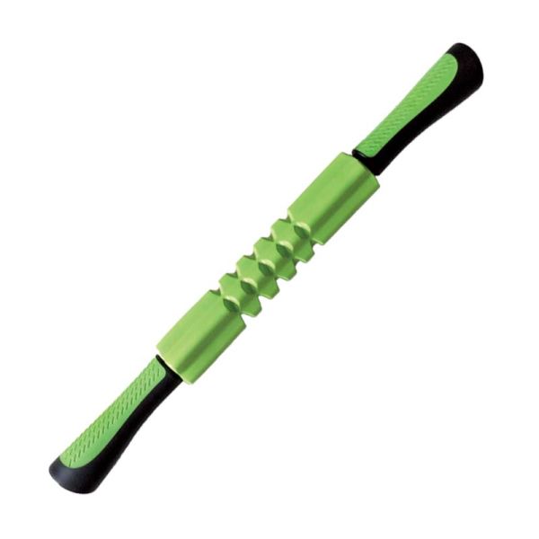TPR Bearing Muscle Massage Roller Stick 44cm Yoga Club Red Black